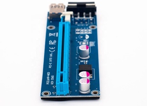 Mavi Ver006 60cm PCI-E genişletici PCI Express <span class=keywords><strong>Pcie</strong></span> yükseltici kart 1x 16x <span class=keywords><strong>USB</strong></span> 3.0 SATA 4Pin IDE Molex güç stokta