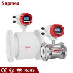 Caudalímetro de medición de aguas residuales líquido de agua digital 4-20ma RS485 fabricante de salida de pulso DN50 medidor de flujo electromagnético