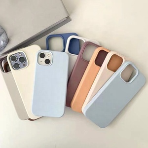 Lüks renkli silikon geri telefon kabuk iPhone 14 için Pro hibrid tasarım sıvı PC malzeme toptan iPhone XR - Product Image 1