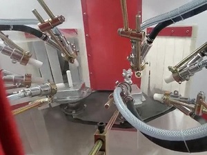 Çok istasyonlu otomatik kumlama sürekli dönen Platform kumlama makinesi - Product Image 3