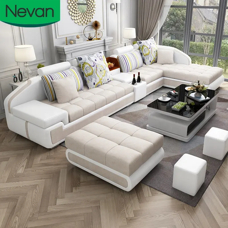 2020 new design modern designer living room furniture fabric seats home furniture upholstered sofas