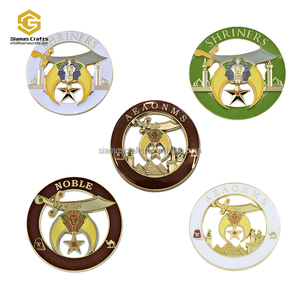 Shoriners aeaionms贵族o.e.s.order of东星泥瓦匠共济会汽车徽章奖章