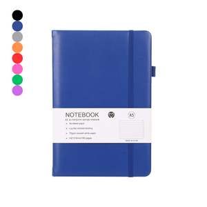 All'ingrosso diario personalizzato A5 con cinturino elastico diario taccuino stampato Logo del marchio blocco Note libro in pelle per Notebook - Product Image 1