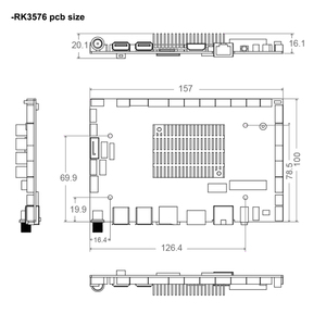 RK3576 scheda di sviluppo Android RK3576 Quad Core CortexA76 grande Rockchip grande modello Rongpin YKR-RK3576 scheda madre Pcba Android - Product Image 4