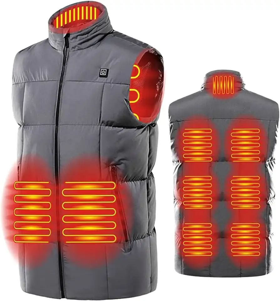 Veste chauffante señoras chaqueta pesca motocicleta chaleco para cuerpo calentador al por mayor ropa exterior para hombres mujeres calentador de cuerpo calentado