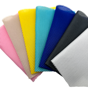 Pronto Navio 100% Poliéster Respirável 3D Espaçador Ar Camada Sandwich Malha Tecido Respirável Dot Pattern Colchão Cortina Tecido