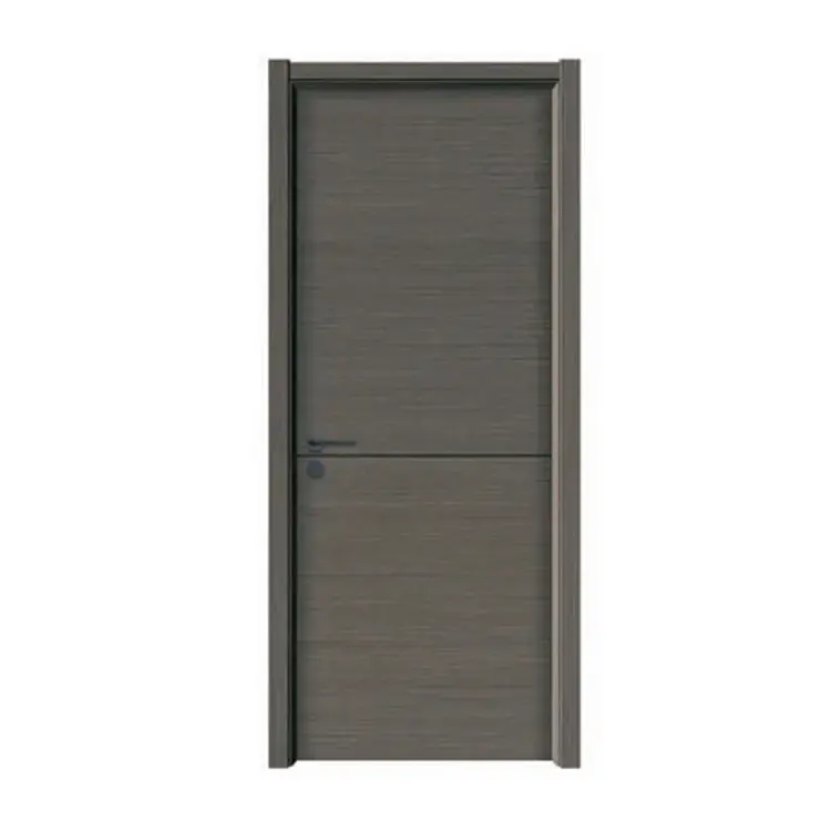 Дизайнерские межкомнатные двери в современном стиле, меламиновая ламинированная деревянная водонепроницаемая дверь из углеродного хрусталя