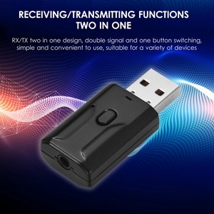 USB BT5.0 беспроводной аудио адаптер портативный передатчик и приемник 15 м рабочее расстояние низкая задержка без установки драйвера - Product Image 2