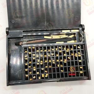 Letras y números de latón dígitos de cobre letras de latón tipo T caracteres de fuentes para lámina de estampado en caliente máquina de codificación de rollo de tinta caliente - Product Image 6