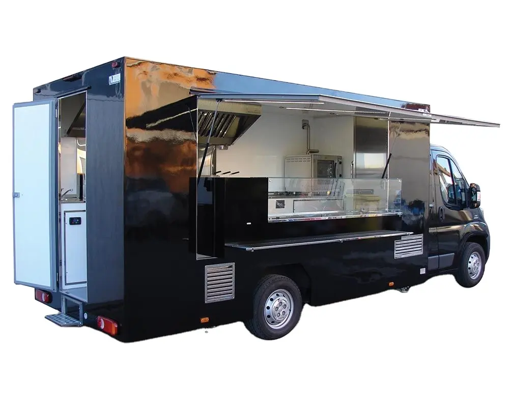 Gıda kamyon EC tipi onayı mobil ikram römorkları Burger Van kahve barı gıda kamyon