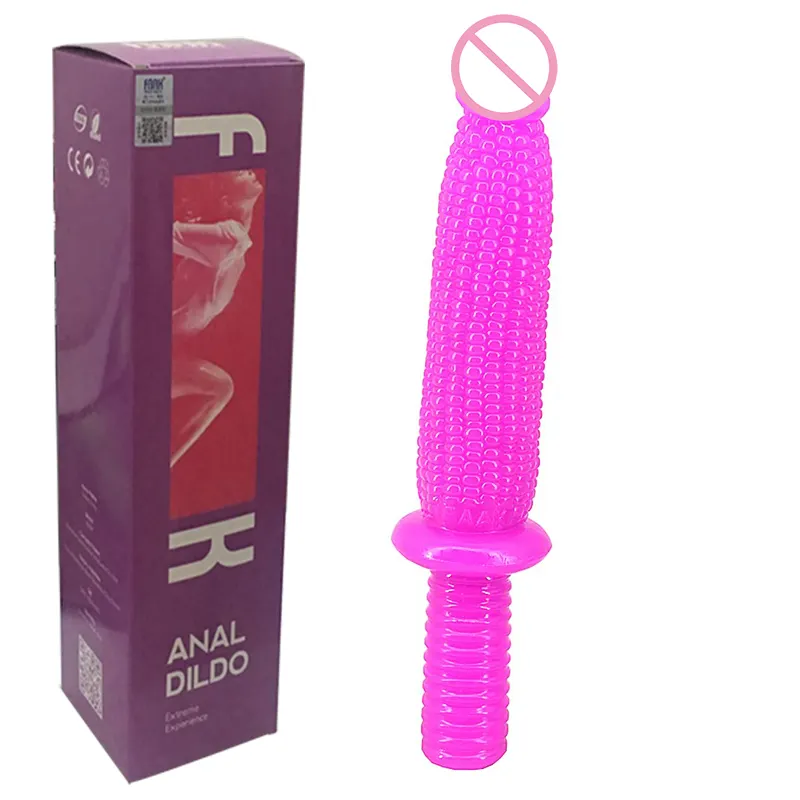 Faak 33cm weich super lange Anal Plug Mais Dildo Sexshop Fstish sexy Spielzeug Yapay Penis mit Griff niedlichen Gemüse dildo für Frauen