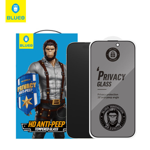 BLUEO 2024新隐私玻璃适用于Iphone 16 Plus Pro Max 28双面防窥视屏幕保护保护膜 - Product Image 1