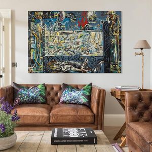Jackson Pollock Tùy Chỉnh Trừu Tượng Biểu Hiện Chân Dung Canvas Bức Tranh Và Tường Nghệ Thuật Trang Trí Nội Thất Nghệ Thuật Hiện Đại Giấc Mơ Áp Phích - Product Image 4