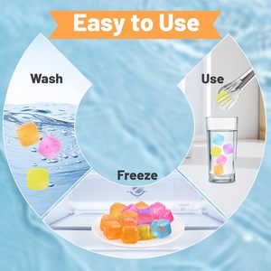 2.5cm tái sử dụng <span class=keywords><strong>Ice</strong></span> Cube vuông đầy màu sắc cấp thực phẩm nhựa refreezable <span class=keywords><strong>ice</strong></span> <span class=keywords><strong>cubes</strong></span> cho đồ uống và câu cá - Product Image 3