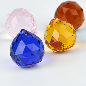 K9 Liontin Bola Kristal Kelas Pertama Lampu Gantung Kristal Manik Aksesori Lampu Kristal Tirai Manik-manik DIY - Product Image 1