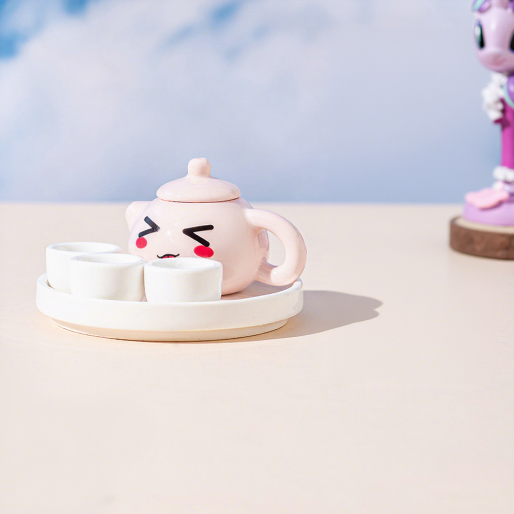 Girls pink-diy xi shi tea tray gift box