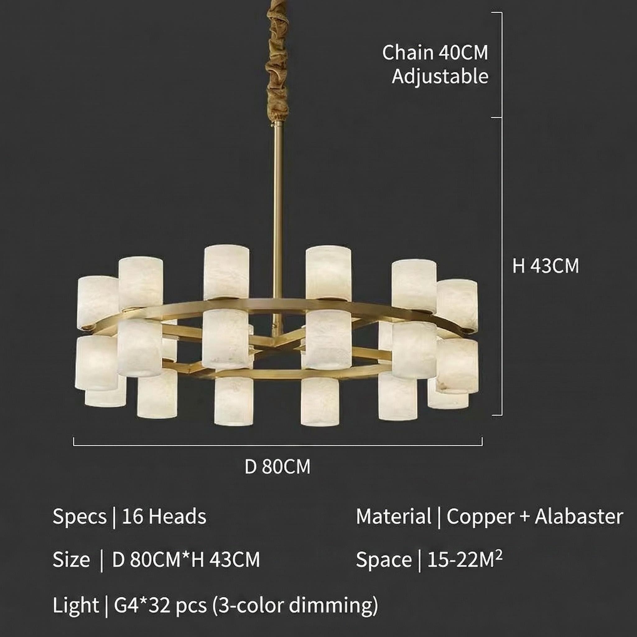 Rotondo-80 cm oro