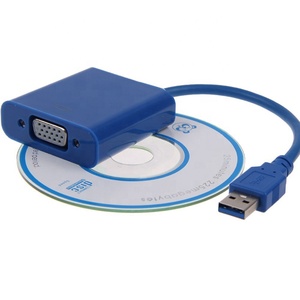 热卖USB 3.0公到vga母扩展外部显卡USB到VGA适配器转换器电缆 - Product Image 4