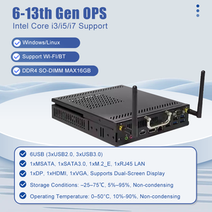 6 ° 8 ° generazione Intel Core I3 I5 I7 4 k30hz HD-MI di uscita DP doppio Display 80pin Design wi-fi Bt istruzione integrazione OPS Mini PC - Product Image 2