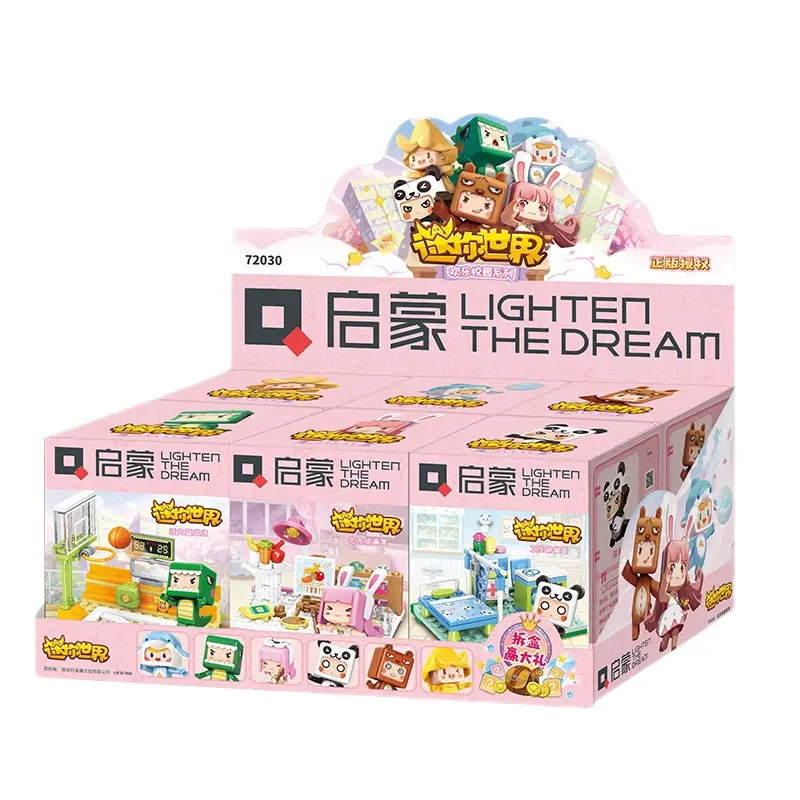 QMAN 72030 мини-модель с орнаментом для детей, для девочек, собран, китайские строительные блоки, игрушка, подарок, оптовая продажа