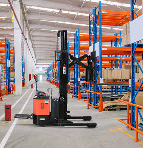HELI istifleyici 1.5Ton 4M 5M 6M ulaşmak istifleyici tek derin makas lityum pil ile güç ulaşmak için kamyon Forklift konteyner - Product Image 4