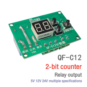 Modulo contatore a 2 cifre da 0.36 pollici 5V 12V 24V Timer relè programmabile relè di ritardo modulo ciclo Timer con uscita relè Display a LED - Product Image 6