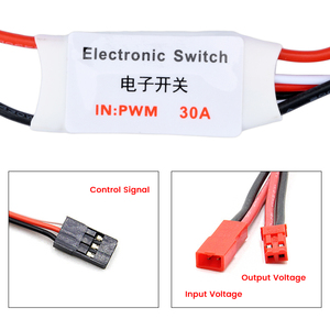 20A interruttore elettronico a telecomando ad alta corrente 3-30V modello aereo protezione impianti RC Drone pompa acqua controllo segnale PWM - Product Image 6