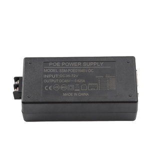 30W48V 0.625A Poe Midspan Adapter 2 <strong>Port</strong> 24v 1a Power 24vac DC <strong>Output</strong> POE Adapter POE Injector - Product Image 1
