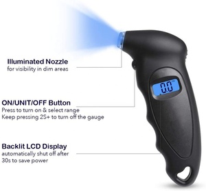Heavy-Duty Digital <strong>Tire</strong> Pressure Gauge 4-Setting PSI Reader Checker for Car and Motorcycle TPMS Model <strong>Tire</strong> Inflator