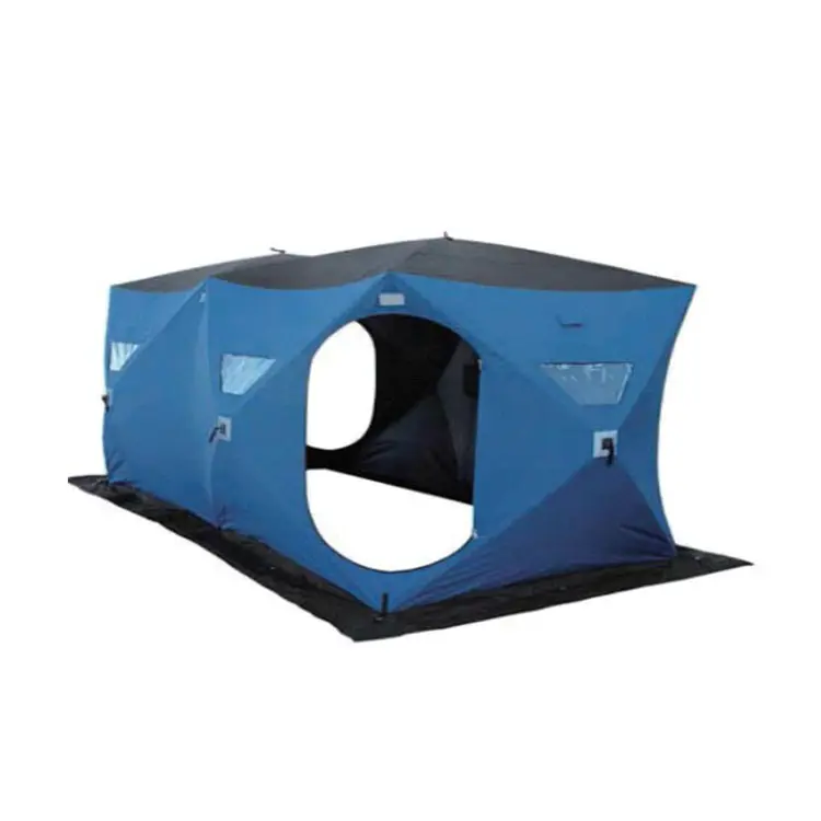 Refugio de hielo al aire libre, carpa de techo duro, carpa Hexagonal de lujo para Camping, playa, pesca en hielo