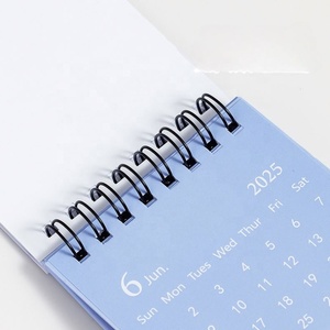 2024 2025 creativo Mini calendario decorazione Desktop versione inglese piano Check-in Notebook uso come cornice per foto - Product Image 3
