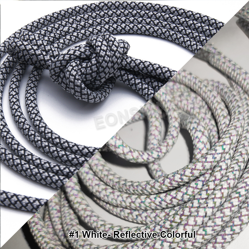 #1 White- reflective colorful