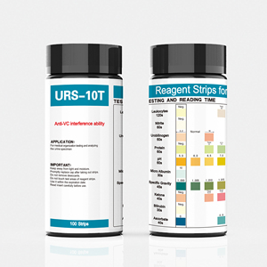 100Strips / Bottle 10 in 1 URS-10T Reagent Strips for Urinalysis Urine <strong>Routine</strong> Urine Analysis <strong>Test</strong> Paper - Product Image 1