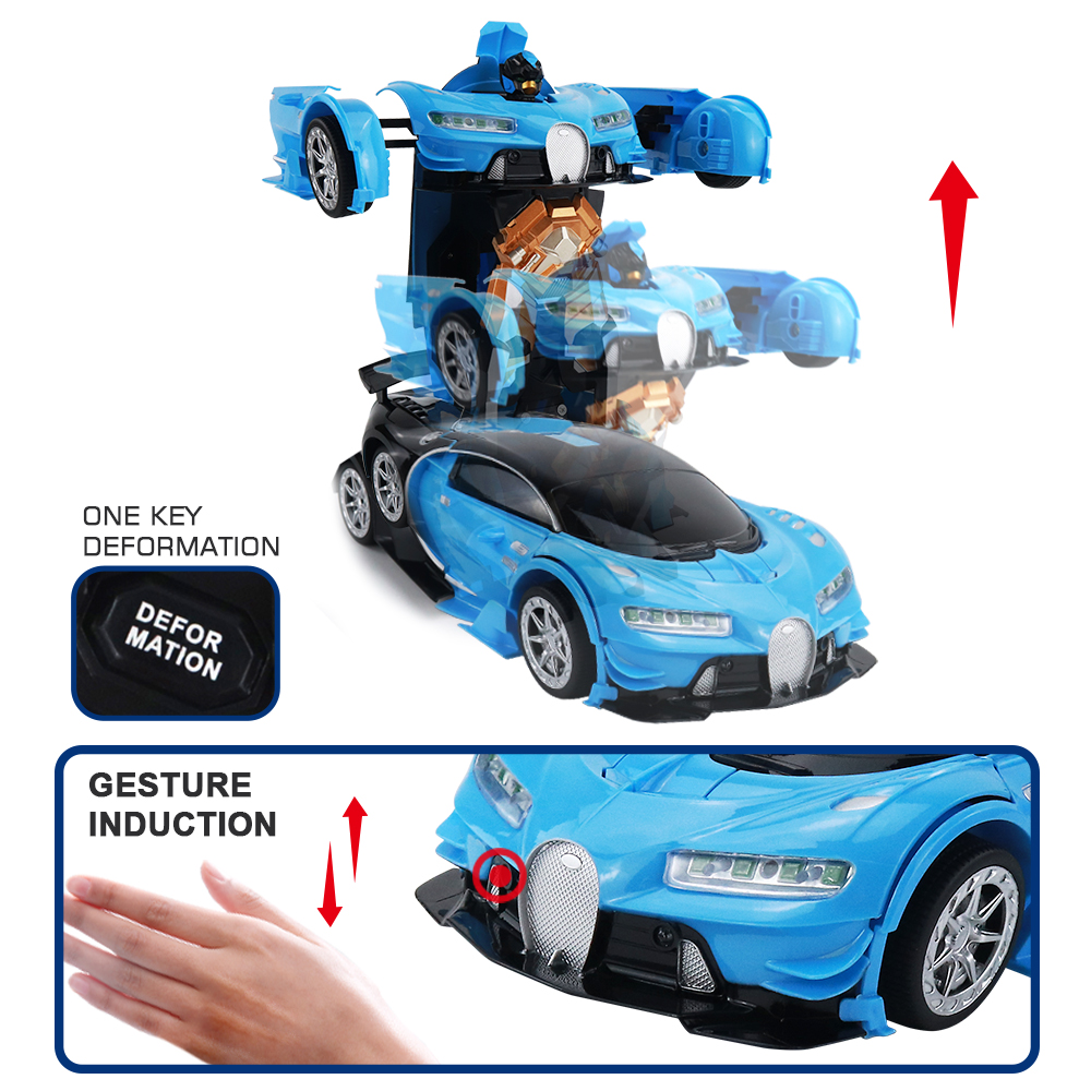 2- in-1 RC robot vehicle toy 1/12 transformation wireless remote control deformation car