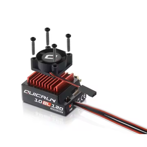 Quicrun G2 10BL120มอเตอร์แบบไม่มีแปรงถ่าน120A 2-3S ESC + โปรแกรม LED ที่ใช้สำหรับ RC 1/10 rv/ off-road v/ ของเล่นรถยนต์ - Product Image 5