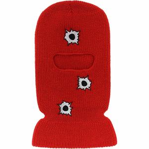 Toplu toptan yüksek kalite kış Balaclava sıcak kayak maskesi 3 delik tam yüz kayak maskeli örgü özel işlemeli kayak maskeleri