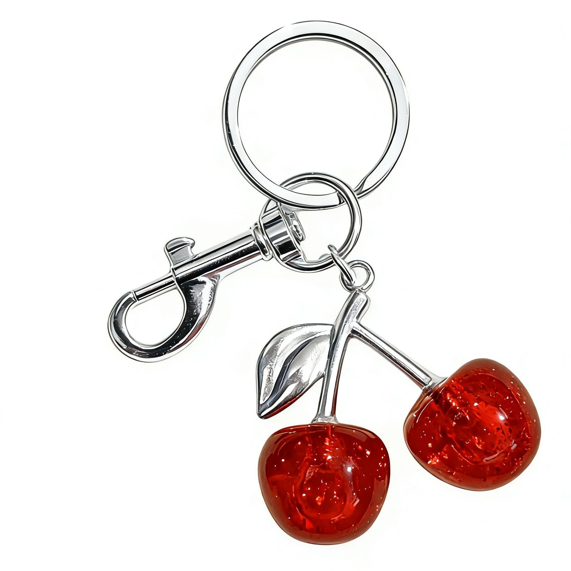 Tige argentée rouge s 21cm-1 cercle