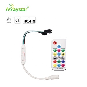Мини Беспроводной RF RGB светодиодный контроллер 17-клавишный пульт дистанционного управления диммер для изменения светодиодной полосы света DC 5V-24V 12A - Product Image 2