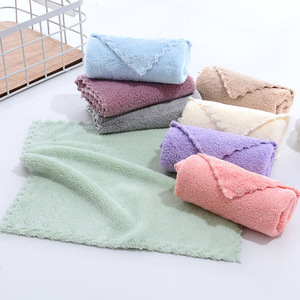 Çok renkli toptan özel mikrofiber 3*30 mutfak temizlik havlusu mercan polar hızlı kuru mikrofiber havlu - Product Image 3