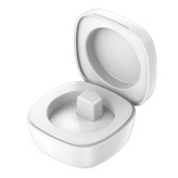 Estuche de carga cuadrado blanco R02