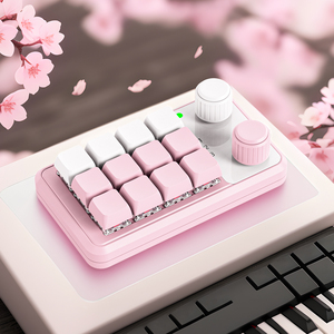 2.4G Wireless Mini Programmable Keyboard 12 <strong>Keys</strong> 2 Knob Hot Swap USB-C Mechanical Multifunctional Custom Colorful <strong>Macro</strong> Keypads - Product Image 2