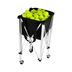New chance Aluminium legierung Klappbarer Tennis rahmen Auto wagen Tragbarer mobiler Pickle ball Korb Trainings ausrüstung Paket 150-Ball - Product Image 6