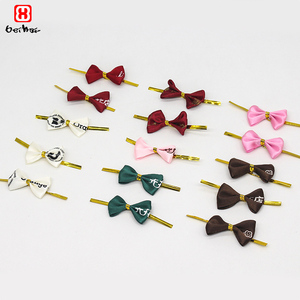 Handwork DIY Pre-Made Ribbon <strong>Bow</strong> Gift Decorative Red Ribbon <strong>Bows</strong> for Crafts Gift Wrapping Wines and Perfume Decorative - Product Image 2