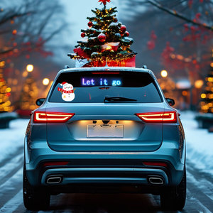 <strong>12V</strong> Devil's Eye <strong>LED</strong> Panel for Car Windshield Animated Blinking Indicator Light Sticker Remote Control App New Condition - Product Image 3