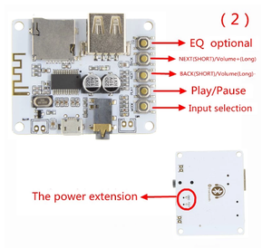 Wireless 2.1 <strong>Audio</strong> <strong>Bluetooth</strong> Module with USB TF Card Slot USB <strong>Audio</strong> Receiver Board Decoder for Playback Product Category ICs - Product Image 5