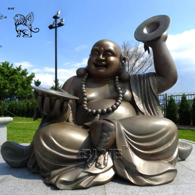 BLVE decorazione per esterni a grandezza naturale futuro Buddha Big bled Buddha Bronze Maitreya Buddha Sculpture