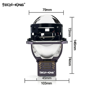 TECH-KING ไฟหน้ารถ 75W 3.0 นิ้ว Bi-LED โปรเจคเตอร์เลนส์ 6000K สําหรับไฟหน้ารถ Dual LED ไฟหน้าโปรเจคเตอร์เลนส์ - Product Image 5