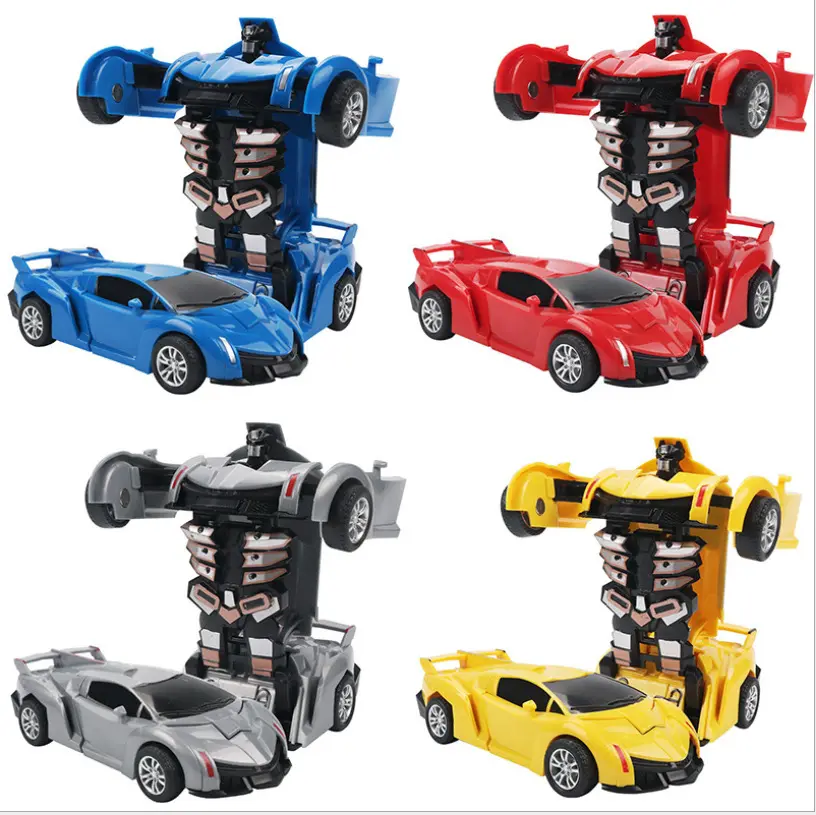 Mb1 हॉट सेलिंग चाइल्ड खिलौना एक कुंजी विरूपण कार खिलौने स्वचालित परिवर्तन रोबोट प्लास्टिक मॉडल कार खिलौना