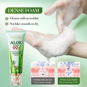 BIOAQUAアロエベラフェイシャルクレンザー,穏やかなクリーニングオイルコントロールなだめるような柔らかく滑らかなプライベートラベルオイリースキン用 - Product Image 5
