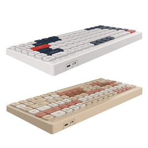 BT100 Bluetooth-kompatible Tastatur Wiederauf ladbare Dual-Mode BT 5.0 2,4 GHz Silent Wireless-Tastatur Unterstützung für Win7/8/2000 - Product Image 3